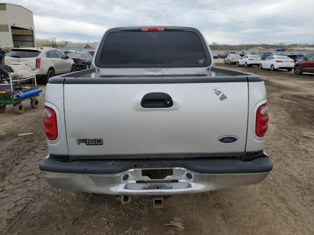 1FTRW07L13KD35492 - 2003 FORD F150 SUPERCREW SILVER photo 6