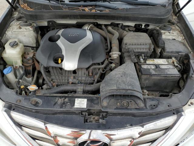 5NPEC4AB6CH499916 - 2012 HYUNDAI SONATA SE WHITE photo 11