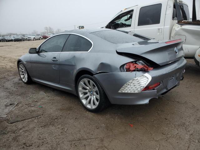 WBAEA53538CV90208 - 2008 BMW 650 I GRAY photo 2