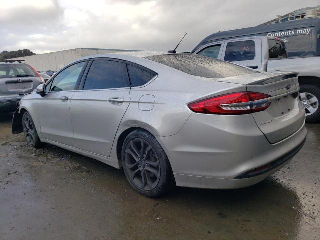 3FA6P0HD3JR241278 - 2018 FORD FUSION SE SILVER photo 2