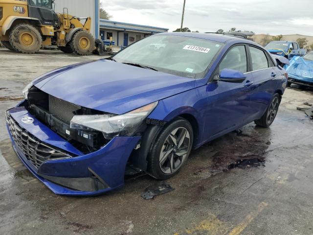 KMHLN4AG0NU254434 - 2022 HYUNDAI ELANTRA SEL BLUE photo 1