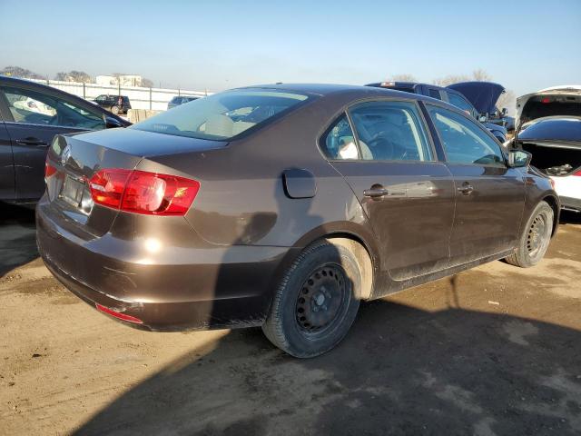 3VW2K7AJ3BM332661 - 2011 VOLKSWAGEN JETTA BASE BROWN photo 3