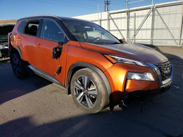 JN8AT3CB5MW221532 - 2021 NISSAN ROGUE SL ORANGE photo 4