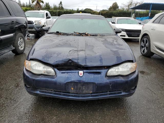 2G1WX15K429277323 - 2002 CHEVROLET MONTE CARL SS BLUE photo 5