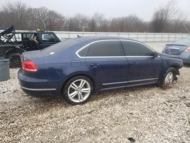 1VWCV7A31FC051480 - 2015 VOLKSWAGEN PASSAT SEL BLUE photo 3