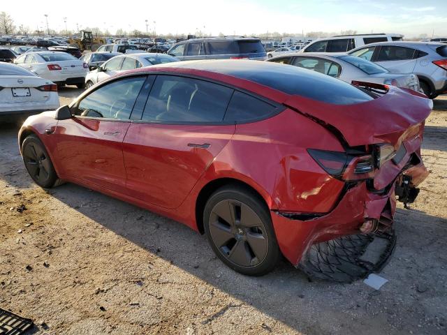 5YJ3E1EB3PF666408 - 2023 TESLA MODEL 3 RED photo 2