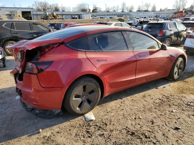 5YJ3E1EB3PF666408 - 2023 TESLA MODEL 3 RED photo 3