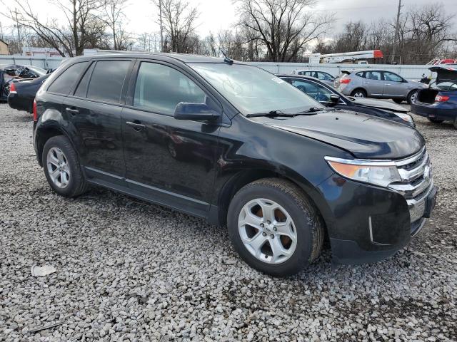 2FMDK3J99EBA15348 - 2014 FORD EDGE SEL BLACK photo 4