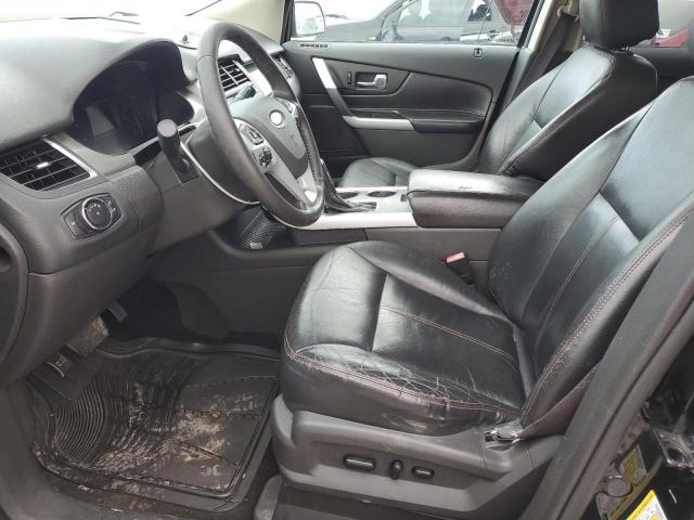 2FMDK3J99EBA15348 - 2014 FORD EDGE SEL BLACK photo 7