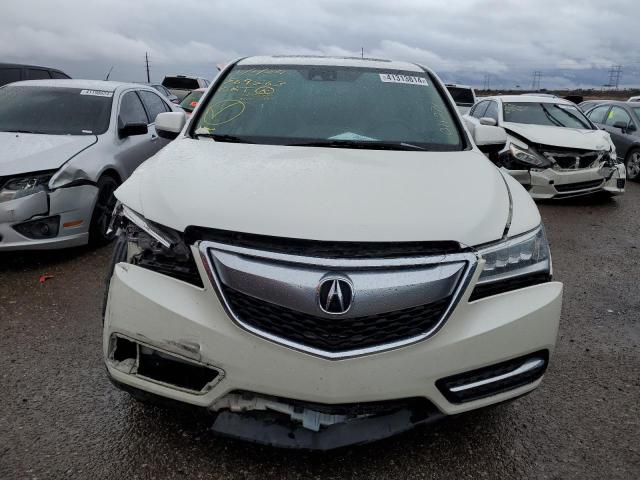 5FRYD3H49FB011278 - 2015 ACURA MDX TECHNOLOGY WHITE photo 5