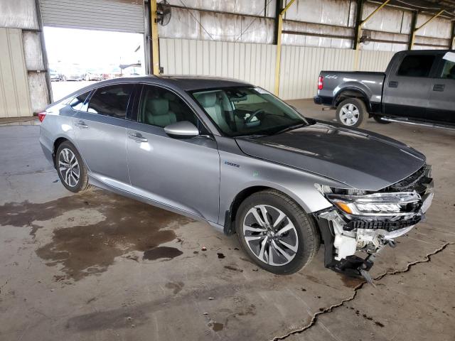 1HGCV3F1XKA005950 - 2019 HONDA ACCORD HYBRID SILVER photo 4