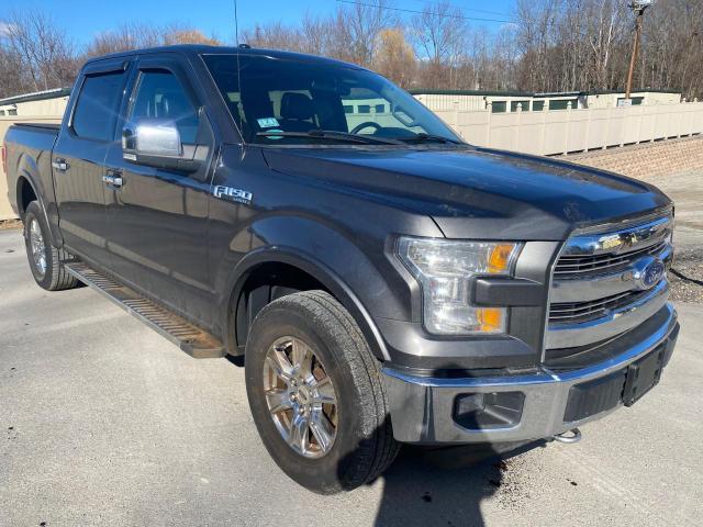 1FTEW1EFXFFB53420 - 2015 FORD F150 SUPERCREW GRAY photo 4