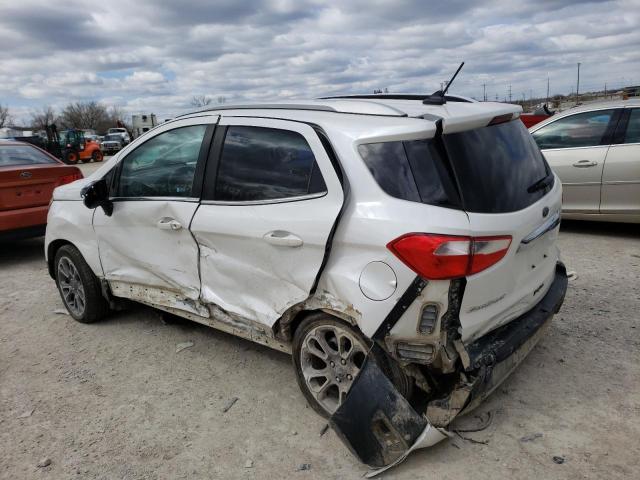 MAJ6P1WL7JC194545 - 2018 FORD ECOSPORT TITANIUM WHITE photo 3