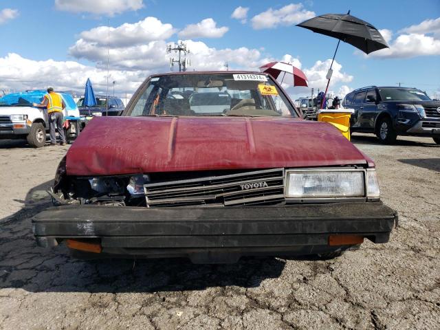 JT2SV12E7F6001184 - 1985 TOYOTA CAMRY DLX BURGUNDY photo 5