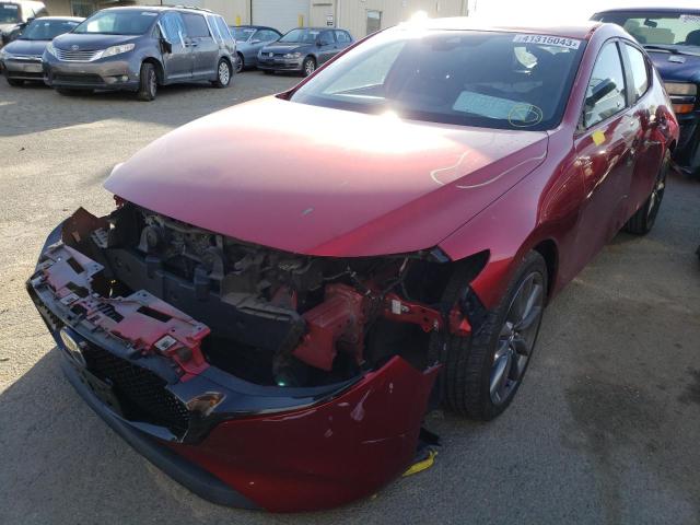 JM1BPAJM2K1131035 - 2019 MAZDA 3 BURGUNDY photo 1