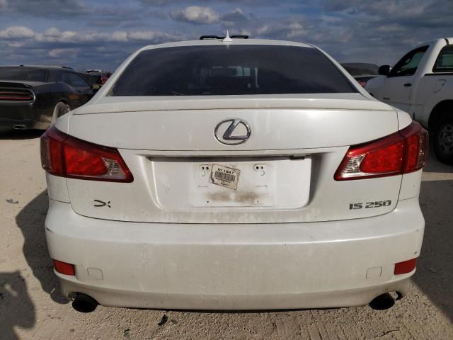 JTHBF5C2XC5169708 - 2012 LEXUS IS 250 WHITE photo 6