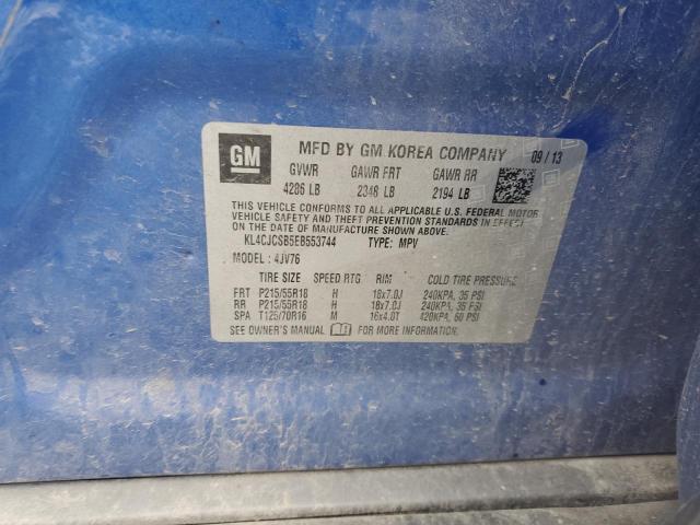 KL4CJCSB5EB553744 - 2014 BUICK ENCORE BLUE photo 13