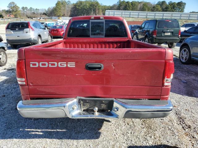 1B7FL26X2WS668915 - 1998 DODGE DAKOTA BURGUNDY photo 6