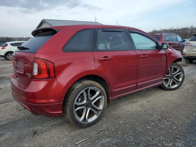 2FMDK4AK6DBC36607 - 2013 FORD EDGE SPORT RED photo 3