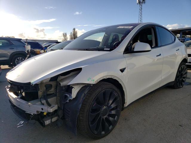 5YJYGDEF0MF264071 - 2021 TESLA MODEL Y WHITE photo 1