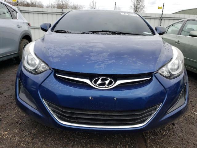 5NPDH4AE3GH745723 - 2016 HYUNDAI ELANTRA SE BLUE photo 5