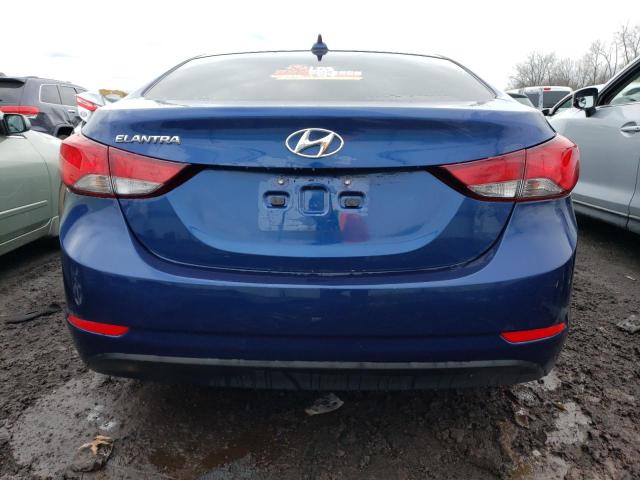 5NPDH4AE3GH745723 - 2016 HYUNDAI ELANTRA SE BLUE photo 6