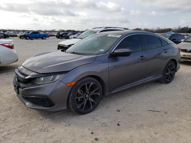 19XFC2F82KE029830 - 2019 HONDA CIVIC SPORT GRAY photo 1