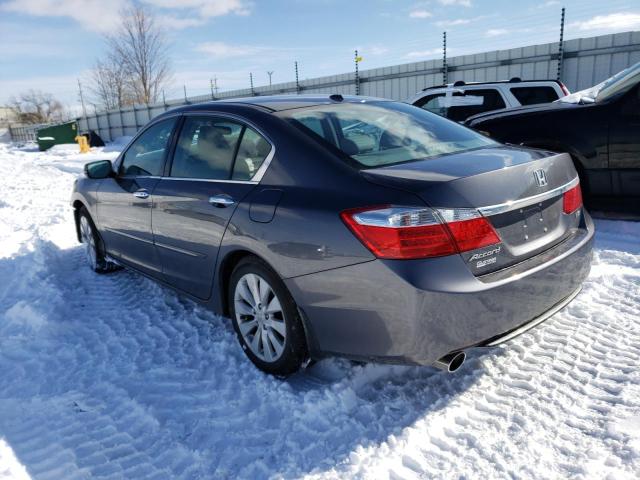 1HGCR3F89DA039768 - 2013 HONDA ACCORD EXL GRAY photo 2