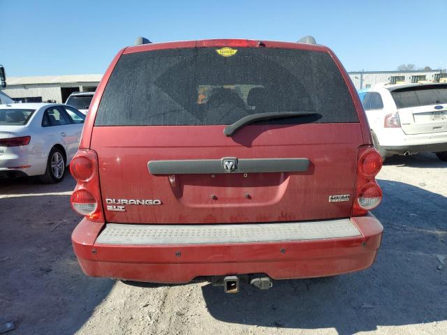 1D8HB48278F112461 - 2008 DODGE DURANGO SLT RED photo 6