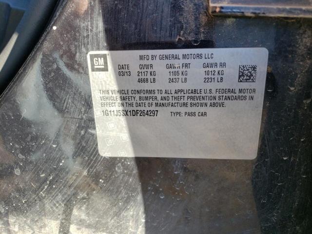 1G11J5SX1DF264297 - 2013 CHEVROLET MALIBU LTZ გრაფიტი ფოტო 13