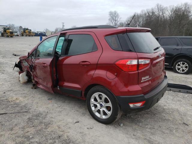 MAJ3S2GE1MC437567 - 2021 FORD ECOSPORT SE RED photo 2