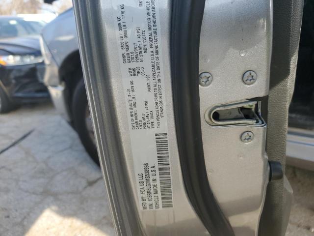 1C6RR6LG2MS538998 - 2021 RAM 1500 CLASS SLT 银色 照片 12