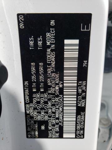 JTJSARBZ9M5023434 - 2021 LEXUS NX 300 BASE Biały zdjęcie 13