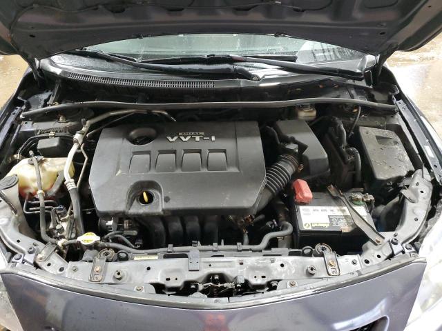 1NXBU4EE2AZ301285 - 2010 TOYOTA COROLLA BASE GRAY photo 11