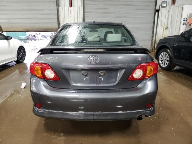 1NXBU4EE2AZ301285 - 2010 TOYOTA COROLLA BASE GRAY photo 6