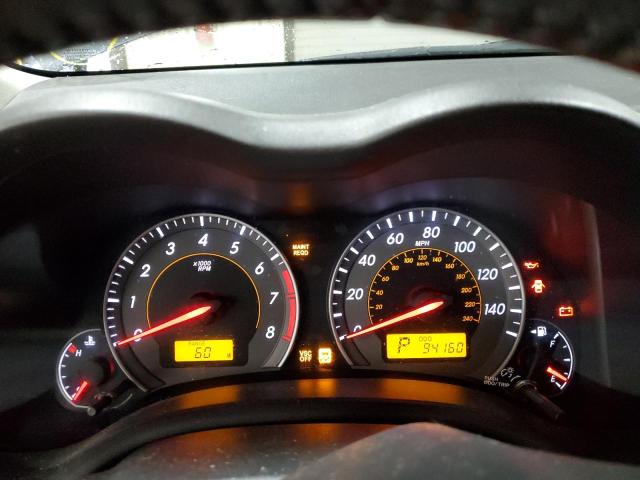 1NXBU4EE2AZ301285 - 2010 TOYOTA COROLLA BASE GRAY photo 9