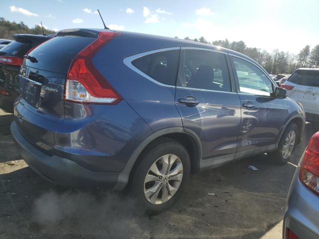 2HKRM4H51EH630753 - 2014 HONDA CR-V EX BLUE photo 3