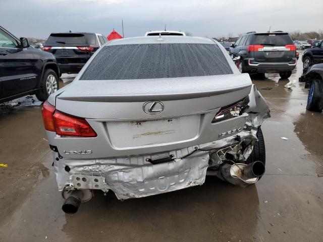 JTHBK262885075789 - 2008 LEXUS IS 250 SILVER photo 6