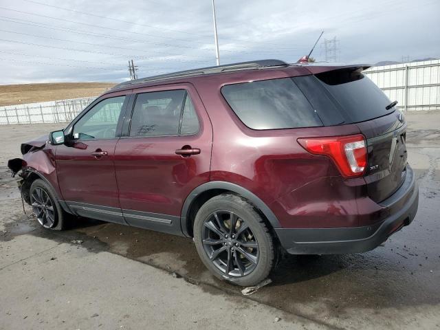 1FM5K8D87KGA89473 - 2019 FORD EXPLORER XLT BURGUNDY photo 2