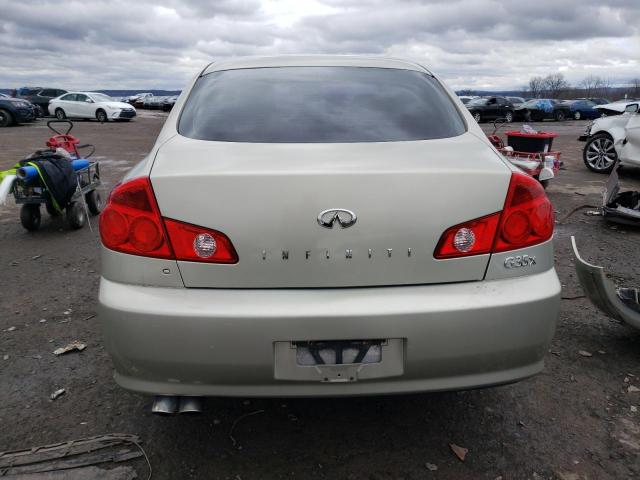 JNKCV51F96M605911 - 2006 INFINITI G35 BEIGE photo 6