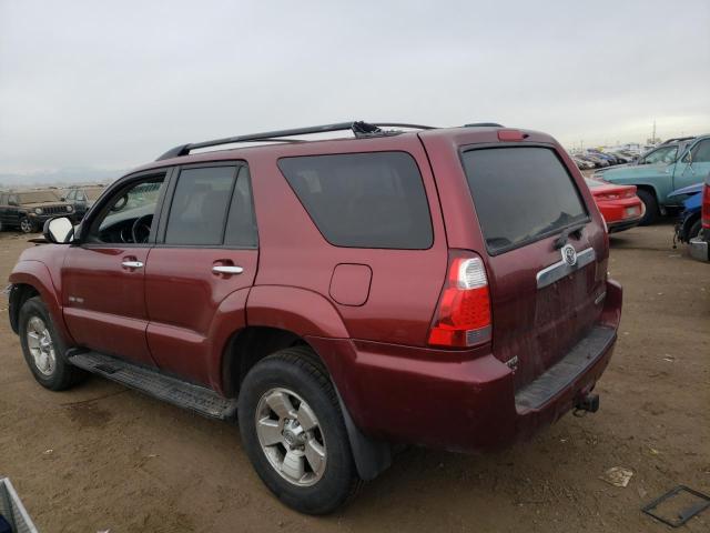 JTEBU14R878105176 - 2007 TOYOTA 4 RUNNER SR5 RED photo 2