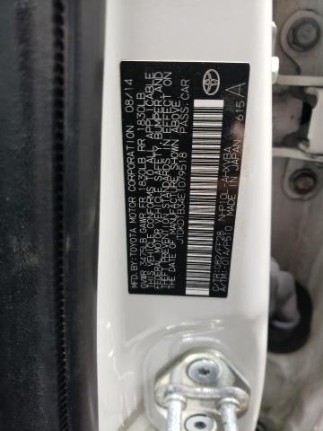 JTDKDTB34E1079518 - 2014 TOYOTA PRIUS C WHITE photo 13