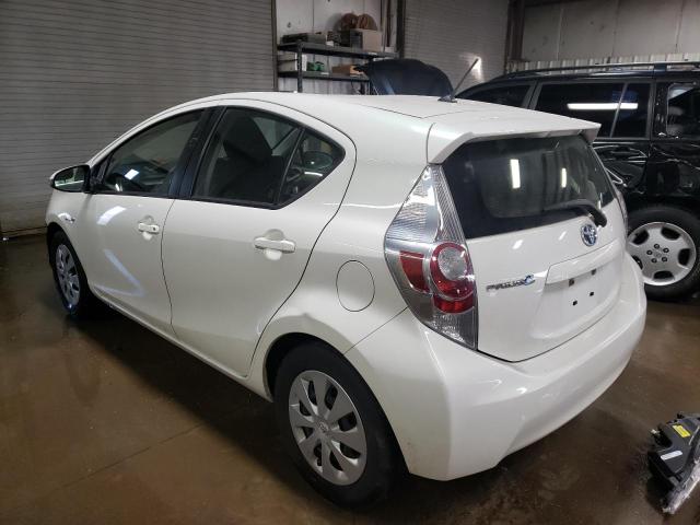 JTDKDTB34E1079518 - 2014 TOYOTA PRIUS C WHITE photo 2