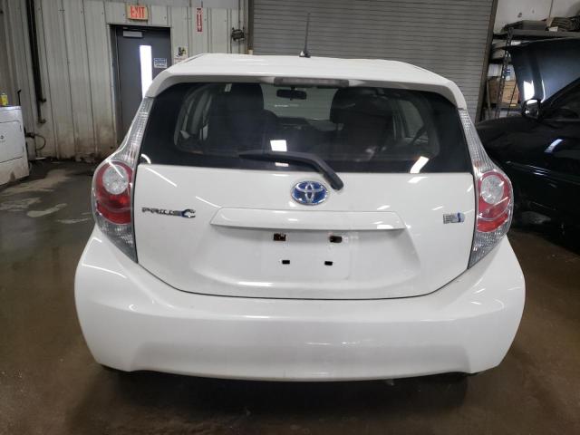 JTDKDTB34E1079518 - 2014 TOYOTA PRIUS C WHITE photo 6