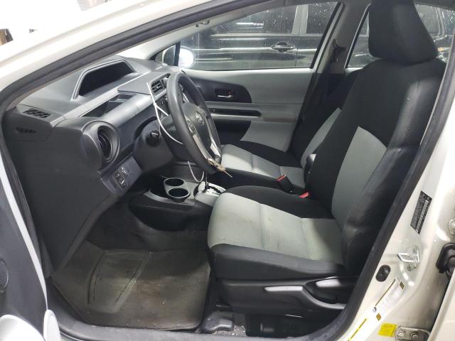 JTDKDTB34E1079518 - 2014 TOYOTA PRIUS C WHITE photo 7