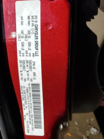 2C4RC1CG4CR193034 - 2012 CHRYSLER TOWN & COU TOURING L RED photo 13