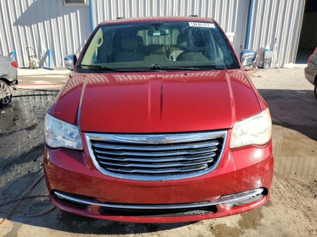 2C4RC1CG4CR193034 - 2012 CHRYSLER TOWN & COU TOURING L RED photo 5