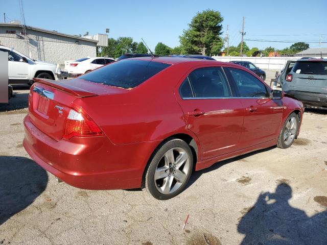 3FAHP0DC7AR171807 - 2010 FORD FUSION SPORT RED photo 3