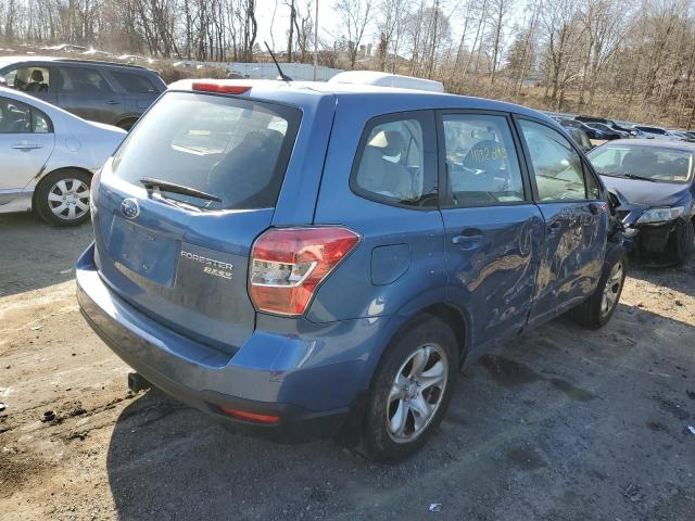 JF2SJAAC5FG492336 - 2015 SUBARU FORESTER 2.5I BLUE photo 3