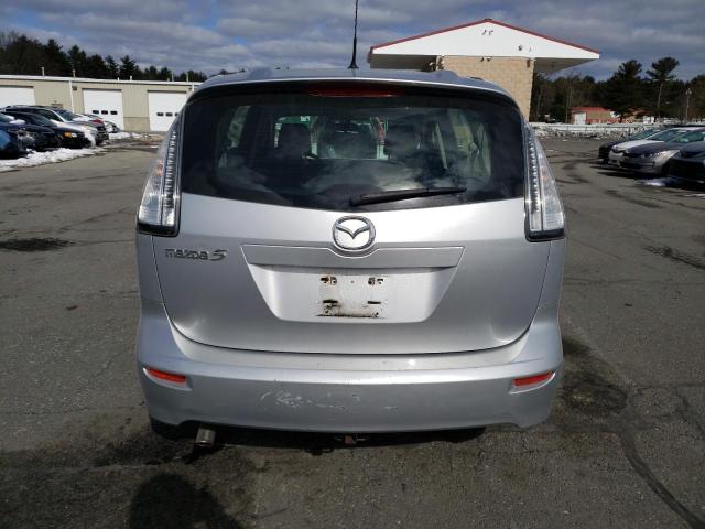 JM1CR29L190337110 - 2009 MAZDA 5 SILVER photo 6